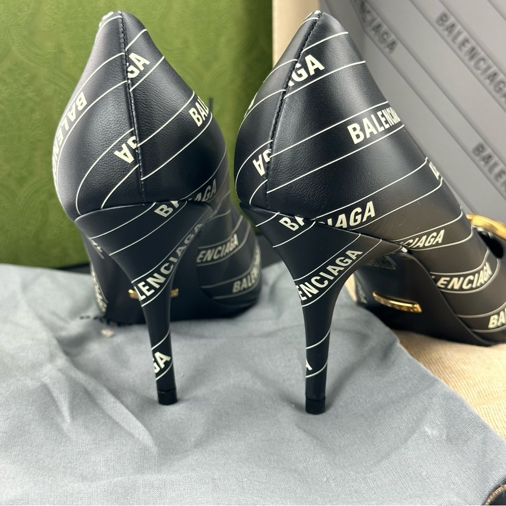 RARE! Sale! Gucci x Balenciaga Leather Heels NEW IN BOX WITH SHOE BAGS - Picture 8 of 12